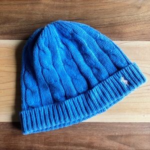 Ralph Lauren Light Blue Knit Beanie